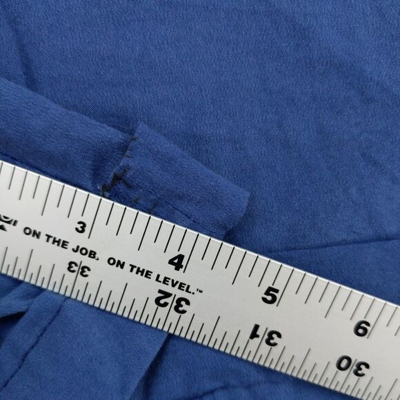 Talbots Womens Stretch Chino Shorts Blue Size 4 Slash Pockets Cotton - Picture 5 of 13